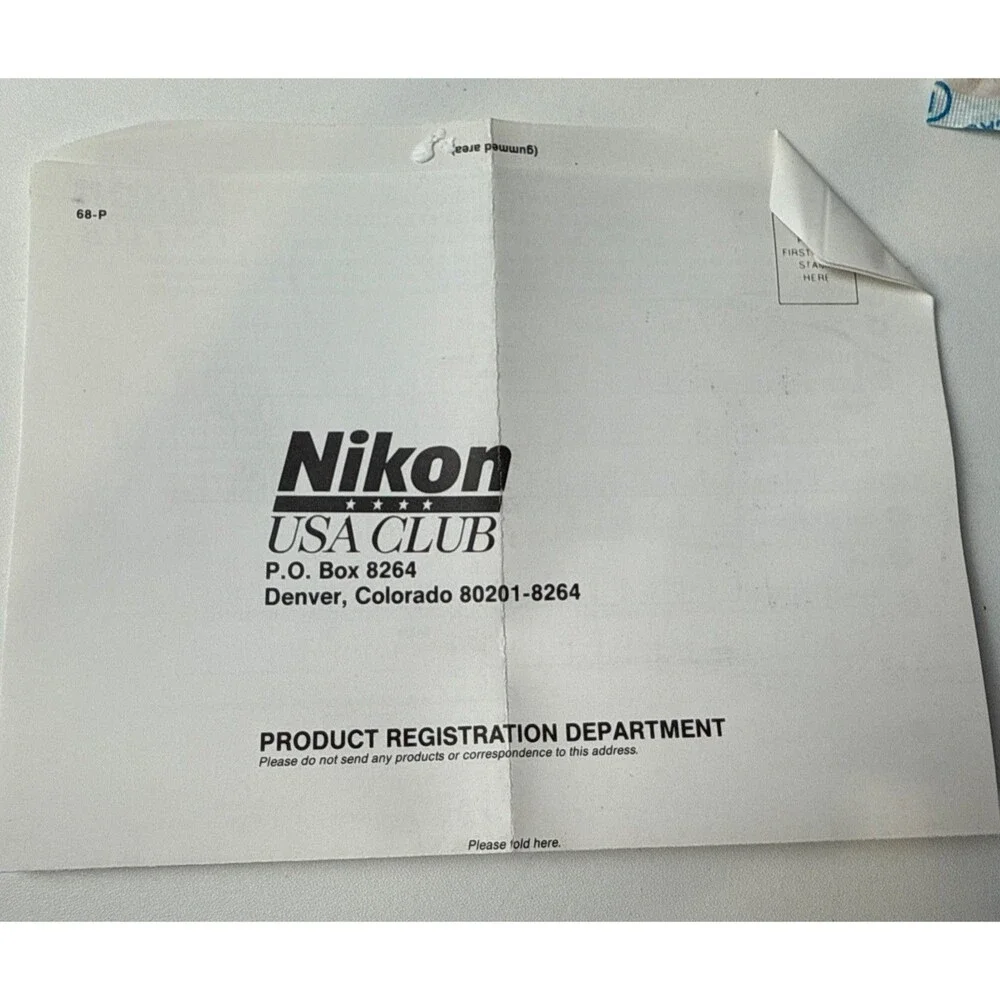Nikon Zoom AF Nikkor 70-210mm f/4 – f/5.6 Macro Zoom W/box And Papers